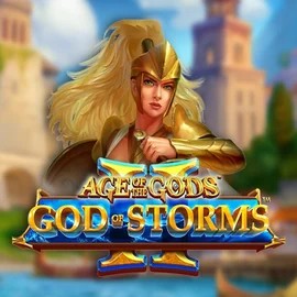 Age Of The Gods: God Of Storms 2 online game logo by Playtech on spinoscar.eu