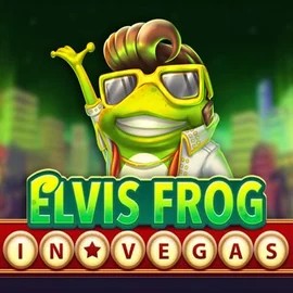 Official Slots logo: Elvis Frog In Vegas by BGAMING at Oscar Spin Casino