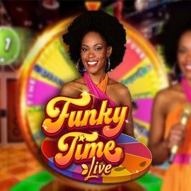 Live Casino logo of Funky Time from Evolution at Oscar Spin Casino