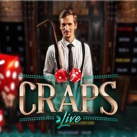 Live Craps logo by Evolution at Oscar Spin Casino