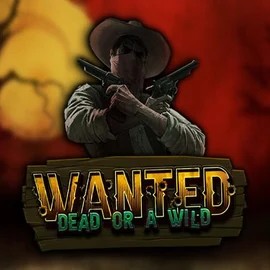 Wanted Dead or a Wild slot logo by Hacksaw Gaming at Oscar Spin Casino